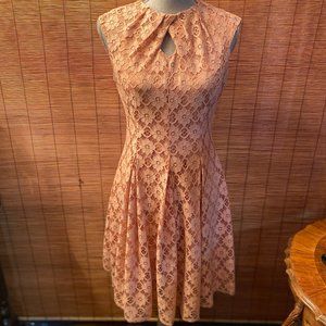 NWT Danny and Nicole Blush Pink Lace Dress Size 6